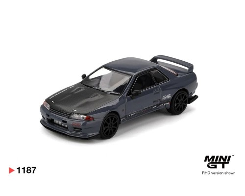 Mini GT #1187 Nissan GTR Top Secret VR32 Stealth Grey MGT01187