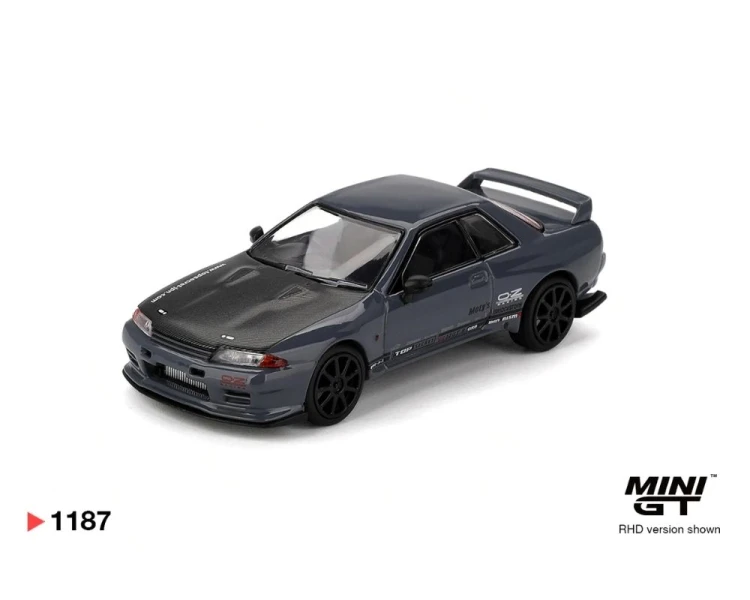 Mini GT #1187 Nissan GTR Top Secret VR32 Stealth Grey MGT01187