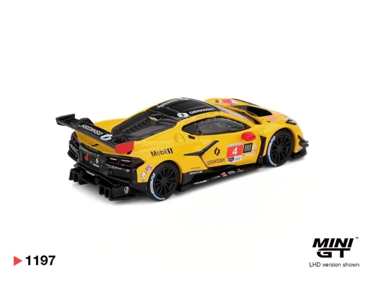 Mini GT #1197 Chevrolet Corvette Z06 GT3.R #4 Corvette Racing by Pratt Miller Motorsports 2025 IMSA Daytona 24 Hrs MGT01197