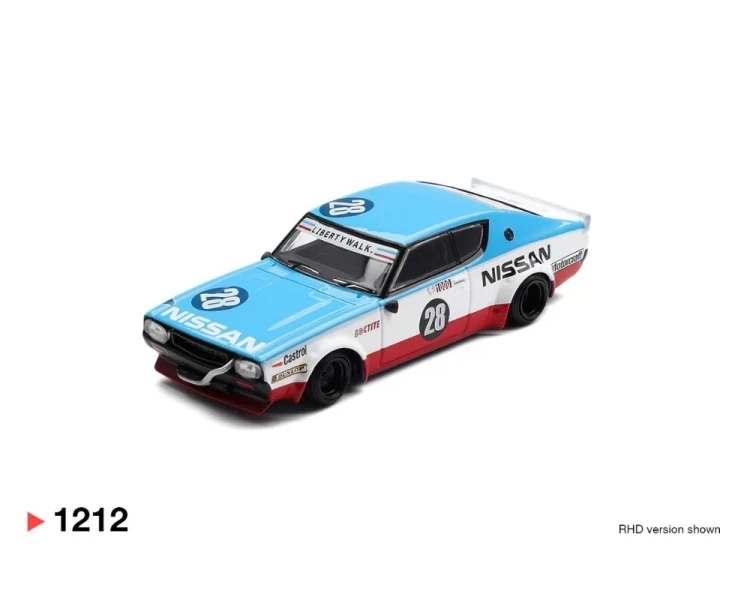 Mini GT #1212 Nissan GT-R KPGC110 Skyline Kenmeri Liberty Walk Nissan Racing 75 Concept MGT01212