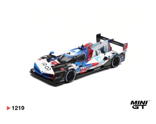 Mini GT #1219 BMW M Hybrid V8 Hypercar #15 BMW M TEAM WRT 2024 Le Mans 24 Hrs MGT01219