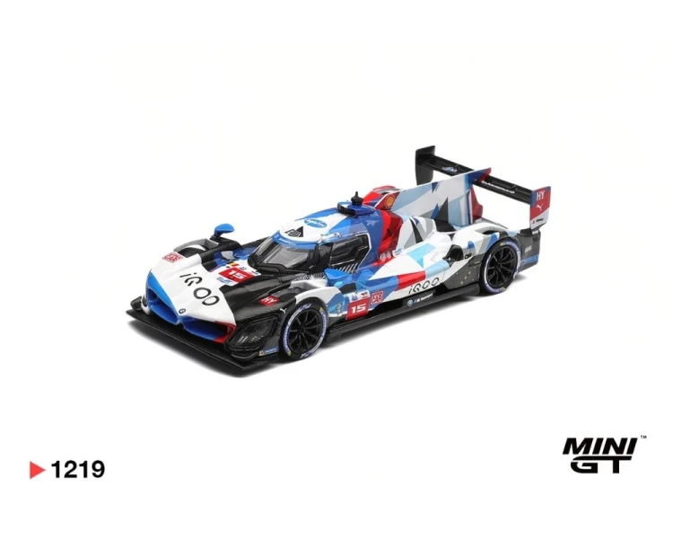 Mini GT #1219 BMW M Hybrid V8 Hypercar #15 BMW M TEAM WRT 2024 Le Mans 24 Hrs MGT01219