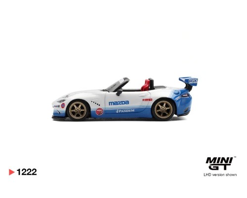 Mini GT #1222 Mazda Miata MX-5 ND Pandem IMSA MGT01222
