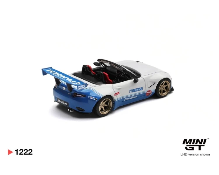 Mini GT #1222 Mazda Miata MX-5 ND Pandem IMSA MGT01222