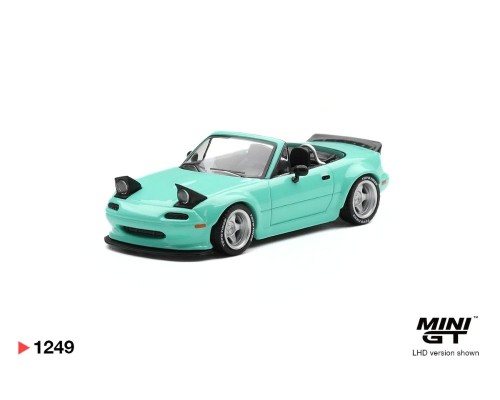 Mini GT #1249 Mazda MX-5 NA Pandem Mint Green MGT01249
