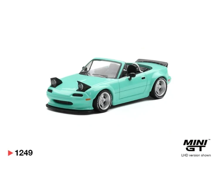 Mini GT #1249 Mazda MX-5 NA Pandem Mint Green MGT01249