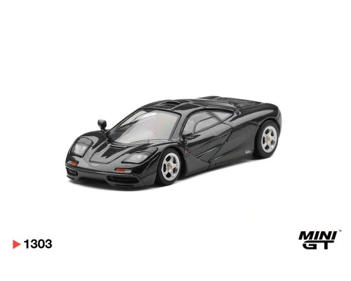 Mini GT #1303 McLaren F1 Blue Black Metallic MGT01303