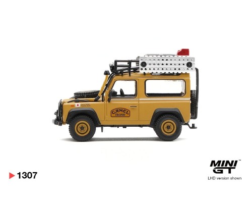 Mini GT #1307 Land Rover Defender 90 1985 Camel Trophy Borneo Team Japan MGT01307
