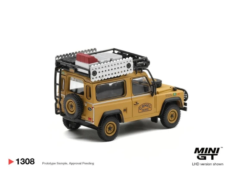 Mini GT #1308 Land Rover Defender 90 1985 Camel Trophy Borneo Team Brazil MGT01308