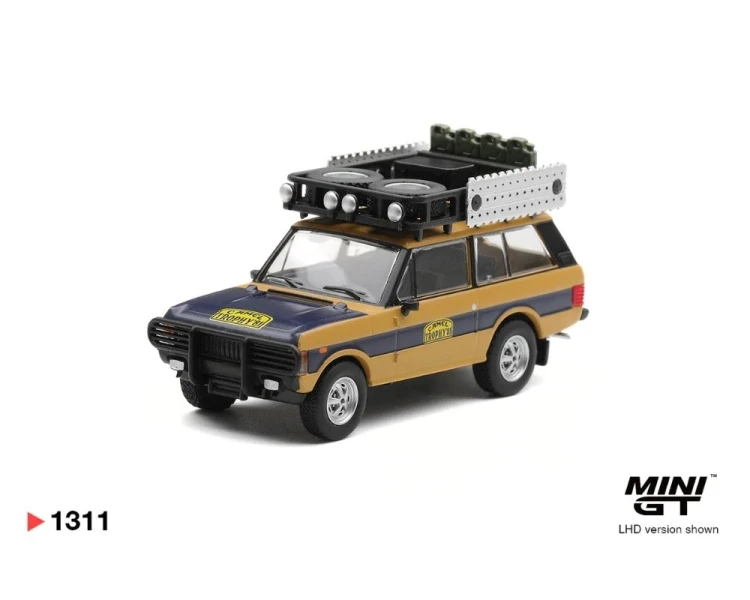 Mini GT #1311 Range Rover 1981 Camel Trophy Sumatra N.Sudmann and F.Hofmann MGT01311