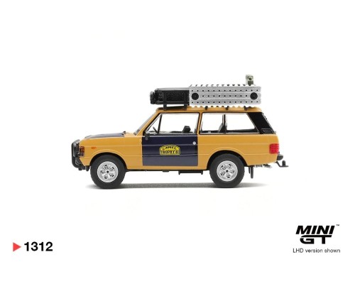 Mini GT #1312 Range Rover 1981 Camel Trophy Sumatra H.Fischer and W.Bays MGT01312