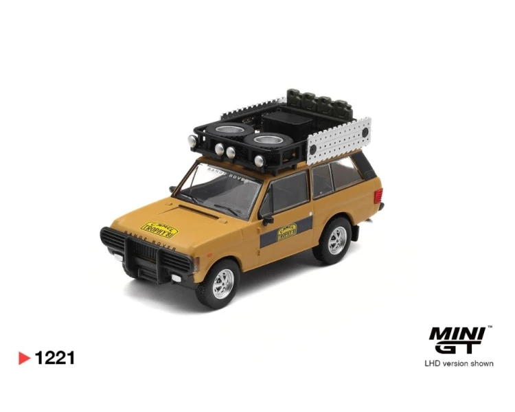 Mini GT #1221 Range Rover 1981 Camel Trophy Sumatra K.Stoppa and A.Valldorf MGT01221