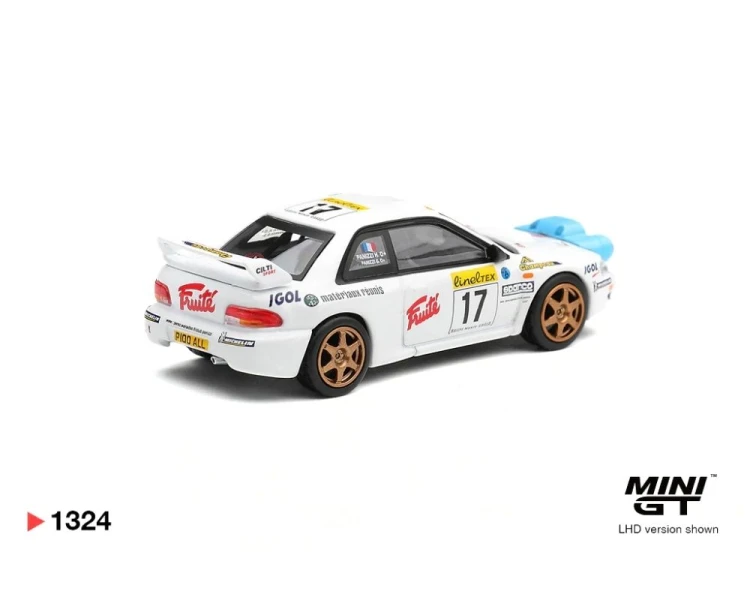 Mini GT #1324 Subaru Impreza WRC98 #17 Rally Monte Carlo MGT01324
