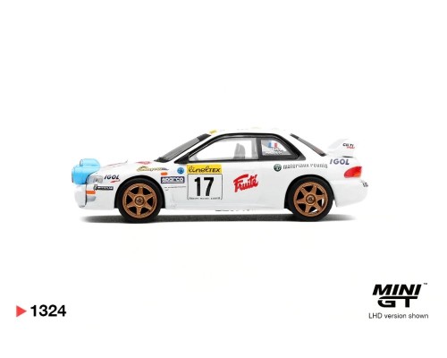 Mini GT #1324 Subaru Impreza WRC98 #17 Rally Monte Carlo MGT01324