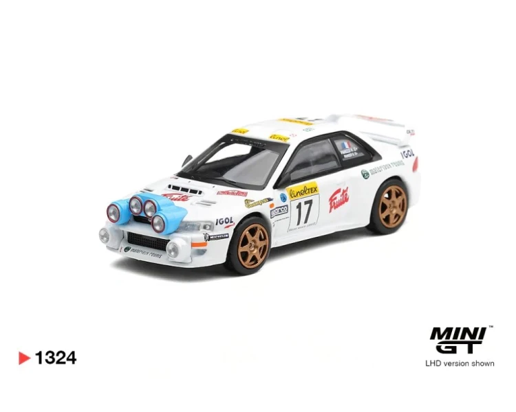 Mini GT #1324 Subaru Impreza WRC98 #17 Rally Monte Carlo MGT01324