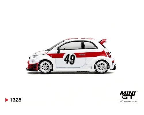 Mini GT #1325 Fiat 595 Abarth LB-Works X Abas Works 1000 TC Tribute MGT01325