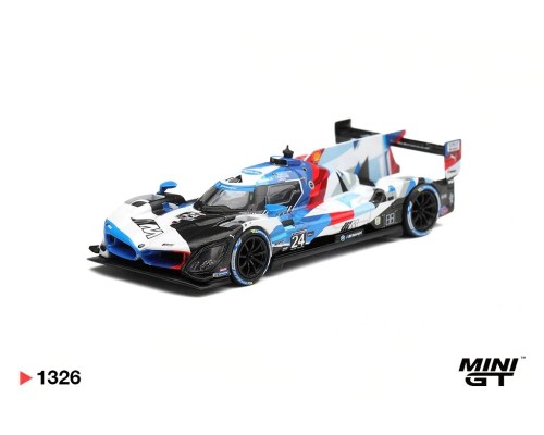 Mini GT #1326 BMW M Hybrid V8 GTP #24 BMW M Team RLL Daytona 24 Hrs MGT01326
