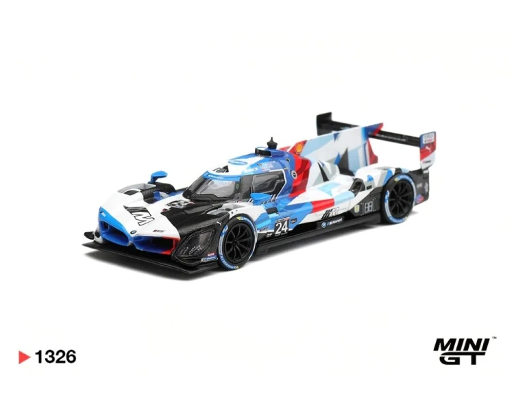 Mini GT #1326 BMW M Hybrid V8 GTP #24 BMW M Team RLL Daytona 24 Hrs MGT01326