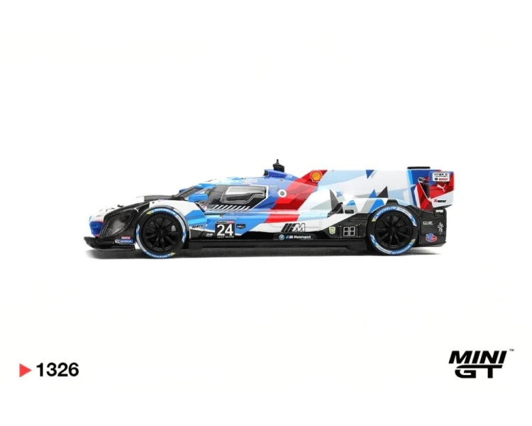 Mini GT #1326 BMW M Hybrid V8 GTP #24 BMW M Team RLL Daytona 24 Hrs MGT01326