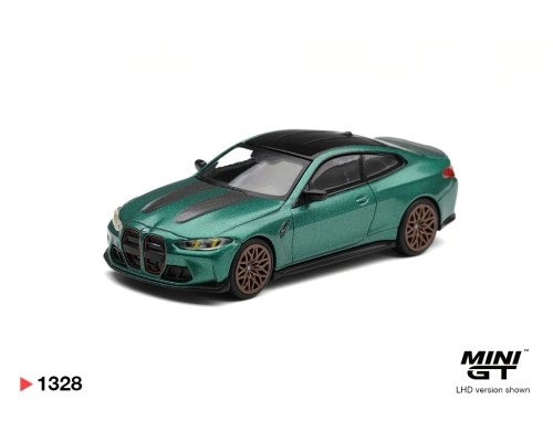 Mini GT #1328 BMW M4 G82 CS Frozen Isle of Man Green Metallic MGT01328