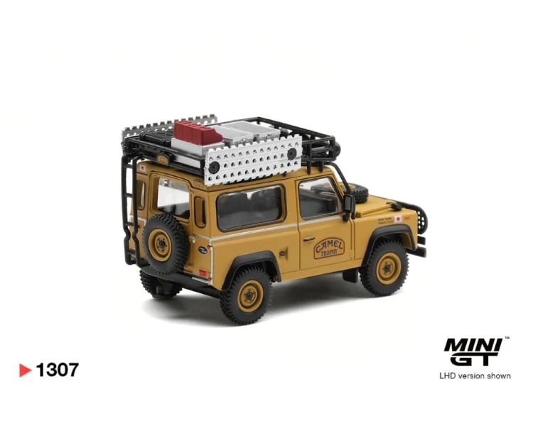 Mini GT #1307 Land Rover Defender 90 1985 Camel Trophy Borneo Team Japan MGT01307