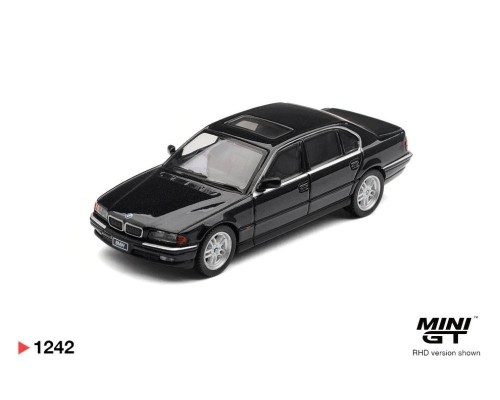 Mini GT #1242 BMW 750iL E38 Black Sapphire MGT01242