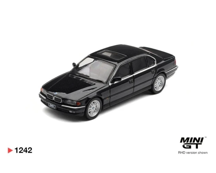Mini GT #1242 BMW 750iL E38 Black Sapphire MGT01242