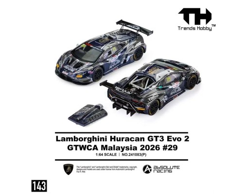 Trends Hobby Lamborghini Huracan GT3 EVO #29 GTWCA Malaysia TH241083P