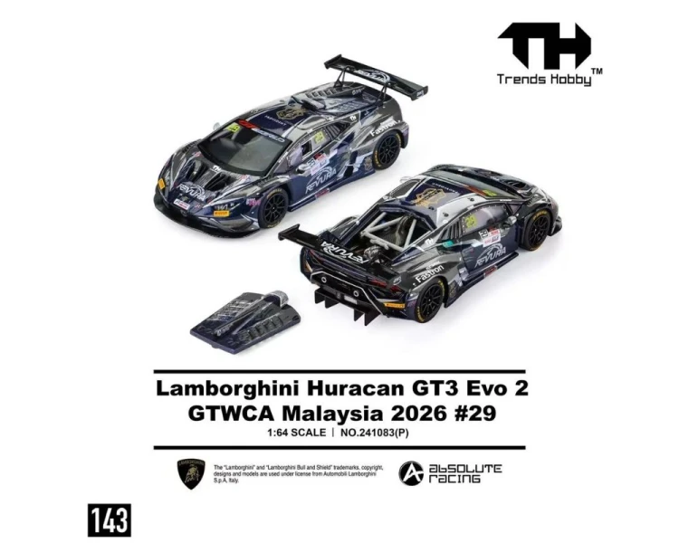 Trends Hobby Lamborghini Huracan GT3 EVO #29 GTWCA Malaysia TH241083P