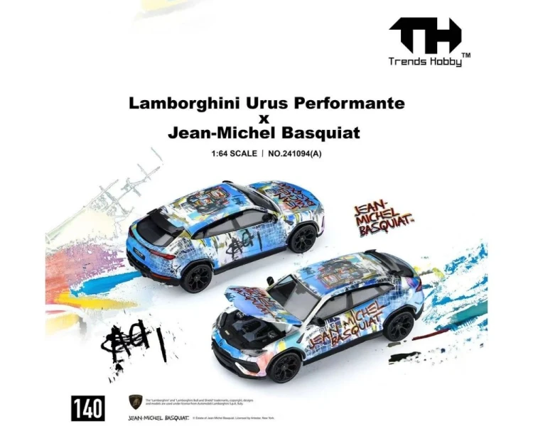 Trends Hobby Lamborghini Urus Performante x Jean-Michel Basquiat White TH241094A