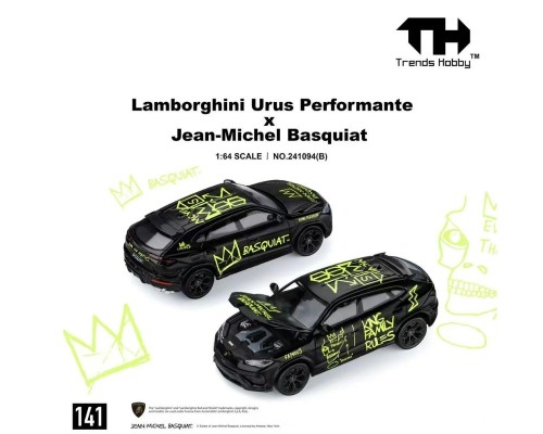 Trends Hobby Lamborghini Urus Performante x Jean-Michel Basquiat Black TH241094B
