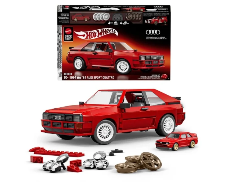 Klocki Mattel Brick Shop Hot Wheels Elite Series 84 Audi Sport Quattro JLK39
