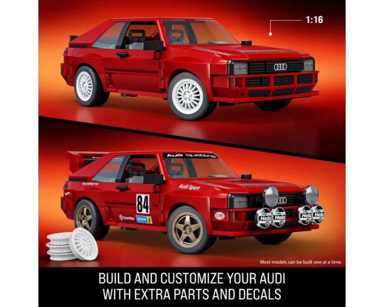 Klocki Mattel Brick Shop Hot Wheels Elite Series 84 Audi Sport Quattro JLK39