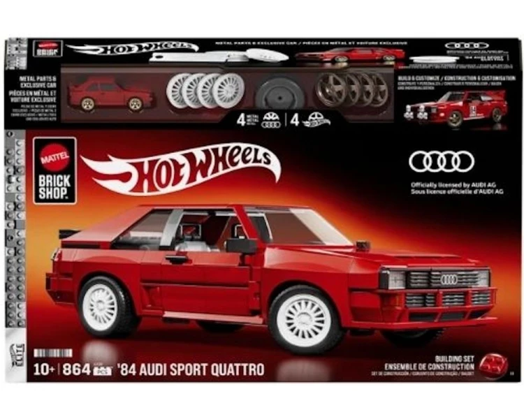 Klocki Mattel Brick Shop Hot Wheels Elite Series 84 Audi Sport Quattro JLK39