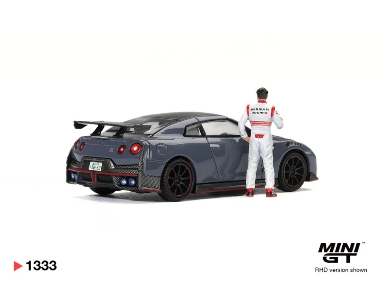 Mini GT #1333 Nissan GT-R Nismo Tsukuba Production Car Lap Record Matsuda with Figure MGT01333