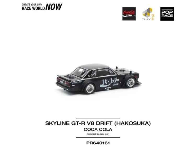 Pop Race Nissan Skyline GT-R Drift Hakosuka Coca-Cola Zero JP Black Chrome PR640161