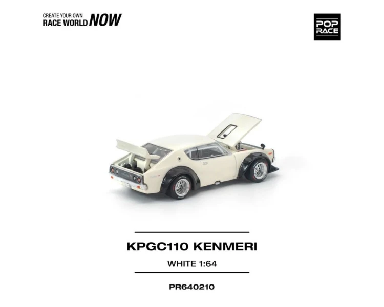Pop Race Nissan KPGC110 Kenmeri White PR640210