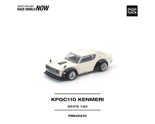 Pop Race Nissan KPGC110 Kenmeri White PR640210
