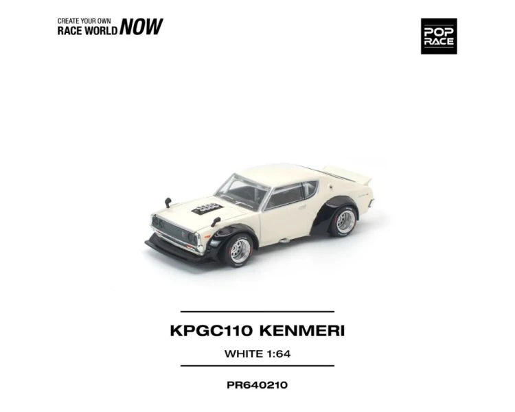Pop Race Nissan KPGC110 Kenmeri White PR640210