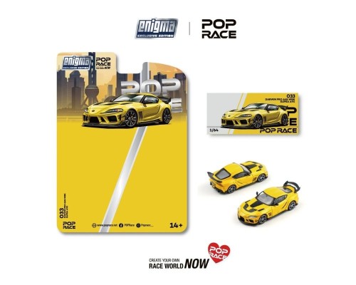 Pop Race Toyota Supra A90 Darwin Pro 66G WBK Nitro Yellow PRE033