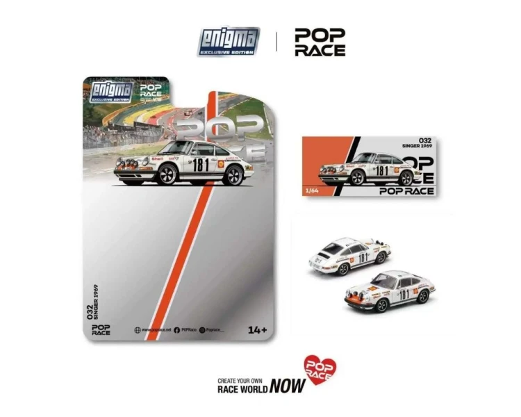 Pop Race Porsche Singer 1969 Tour De France #181 White PRE032
