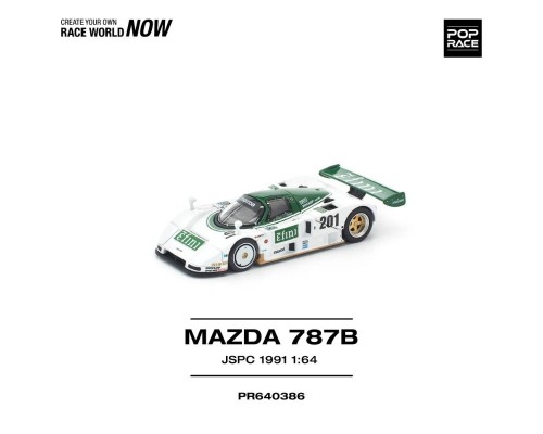 Pop Race Mazda 787B JSPC White Green PR640386