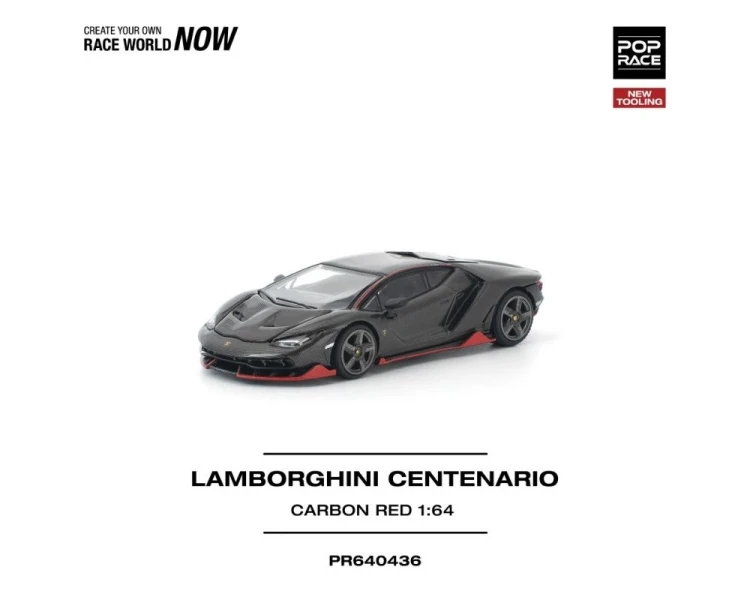 Pop Race Lamborghini Centenario Carbon Red PR640436
