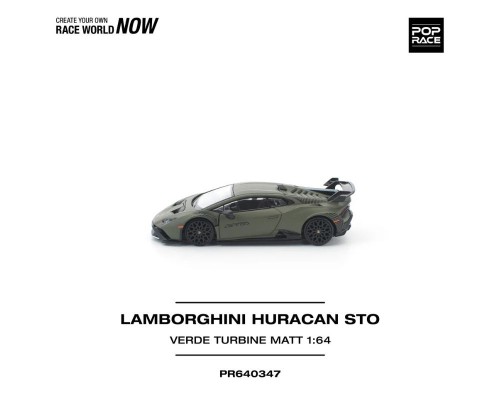 Pop Race Lamborghini Huracan STO Verde Turbine Matt PR640347