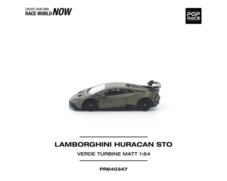 Pop Race Lamborghini Huracan STO Verde Turbine Matt PR640347