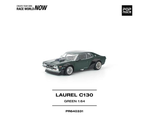Pop Race Nissan Laurel C130 Green PR640331