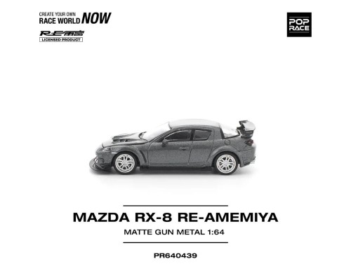 Pop Race Mazda RX-8 RE-Amemiya Gun Metal PR640439