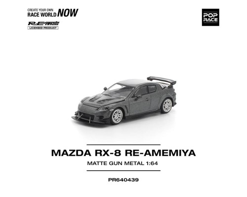Pop Race Mazda RX-8 RE-Amemiya Gun Metal PR640439