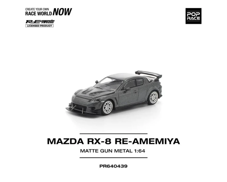 Pop Race Mazda RX-8 RE-Amemiya Gun Metal PR640439