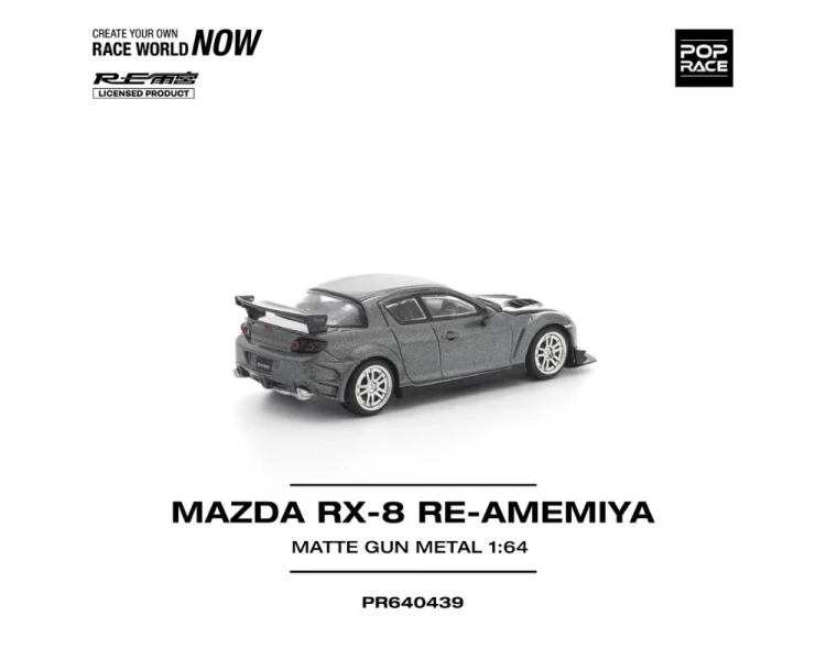 Pop Race Mazda RX-8 RE-Amemiya Gun Metal PR640439